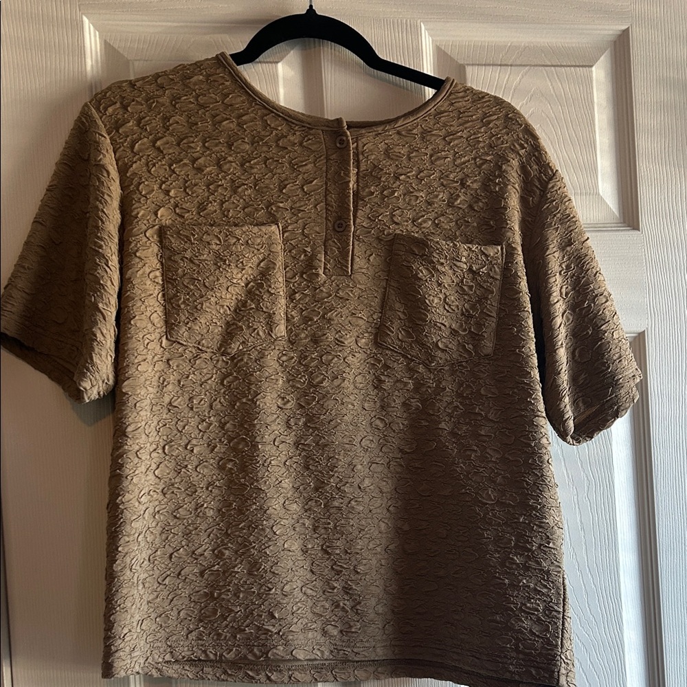 Women’s Cream Textured Shirt